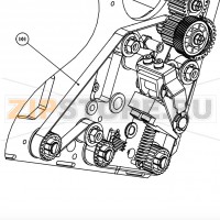 Ремень зубчатый 184 3MM HTD Datamax A-4212 LH