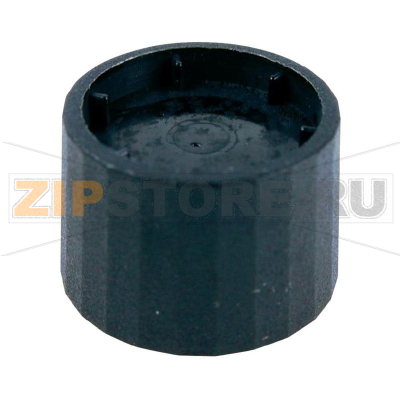 Ручка поворотная, рифленая ось, черная, диаметр оси: 6 мм, K12 Cliff CL172877B 