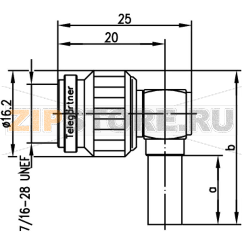 Разъем TNC, 50 Ом, 1 шт Telegärtner J01010A0048 
