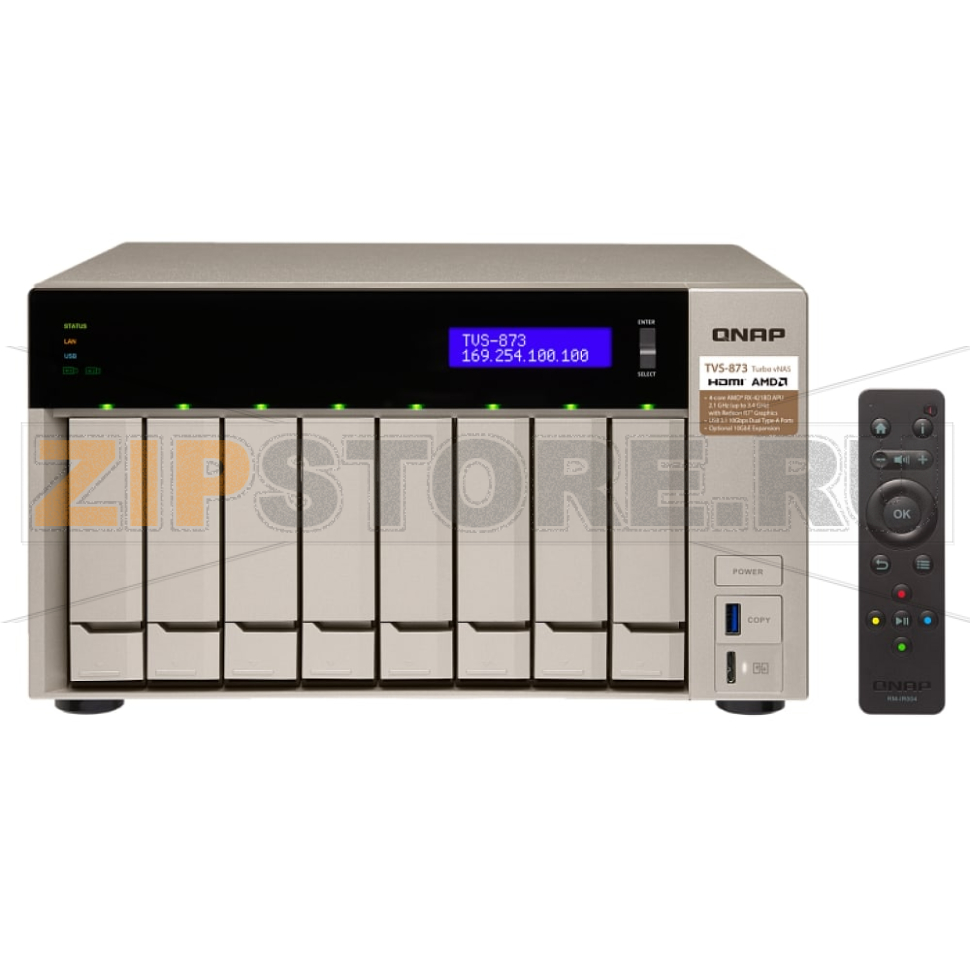 Накопитель сетевой QNAP TVS-873 