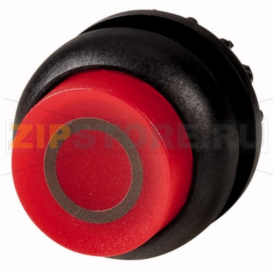 Головка кнопки выступающая с фиксацией, с подсветкой, красная Eaton M22S-DRLH-R-X0 