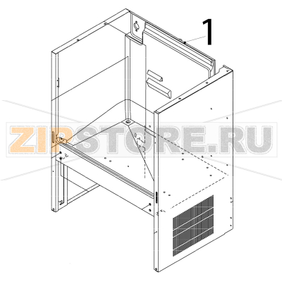 Unit frame Hoshizaki IM-65NE-25 Unit frame Hoshizaki IM-65NE-25Запчасть на деталировке под номером: 1