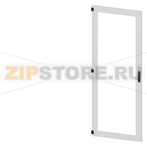 SIVACON, door, left, inspection window, IP55, H: 2200 mm, W: 800 mm, RAL 7035, Protection class 1 Siemens 8MF1280-2UT15-0BE2 
