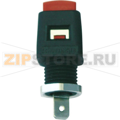 Зажим быстроразъемный 16 А, красный, 1 шт Schützinger ESD 498 / RT 