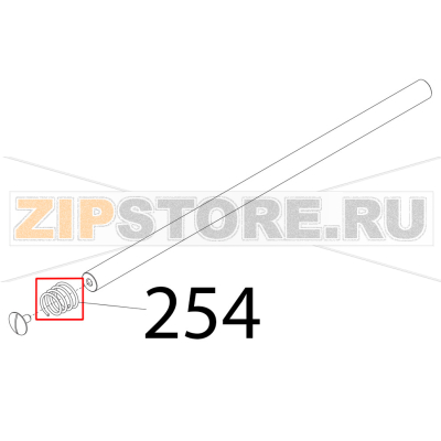 Molla barra tonda SG CE Sirman Palladio 300 Molla barra tonda SG CE Sirman Palladio 300Запчасть на деталировке под номером: 254