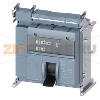 draw-out molded case circuit breaker w. handle without guide frame frame 1600; 4AUX and trip alarm switch S24; Icu "M" Icu=55kA @ 415V, 4-pole, left ETU350, LSI, In=1250A rotary coding switch Ir=500...1250A Isd=1...10xIn, Ii=1.5...15xIn N conductor protec