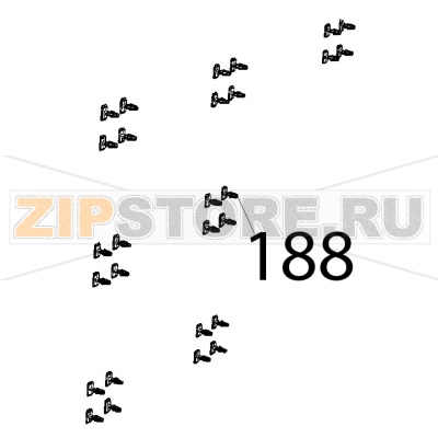 Clip di fissaggio per teleruttori Unox XBC 1005E Clip di fissaggio per teleruttori Unox XBC 1005EЗапчасть на деталировке под номером: 188
