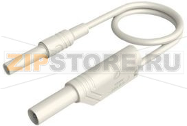 Провод тестовый 1 м, белый Hirschmann MAL S WS-B 100/2,5 WHITE 