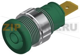 Гнездо 32 А, 1 кВ, зеленое Hirschmann SEB 2620 F6.3 GREEN 