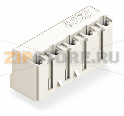 Розетка под пайку THT; 0.4 x 1.3 mm solder pin; прямые; Шаг контактов 7,5 мм; 5-пол.; светло-серые Wago 2092-3305/200-000 Сборка розеток без потери полюсов позволяет разделение различных функций в одной вилкеКодировочные штифты, установленные в вилку, предотвращают неправильную стыковку, что позволяет последующее кодирование в сквозных соединенияхКорпус вилки полностью закрывает розетку, что обеспечивает виброустойчивость до 20 g...
