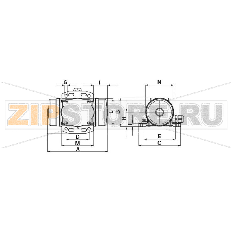 Вибратор электрический 230/400 В, 3000 об/мин, 192 H Netter Vibration NEG 5020 