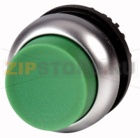Головка кнопки выступающая без фиксации, зеленая Eaton M22-DH-G