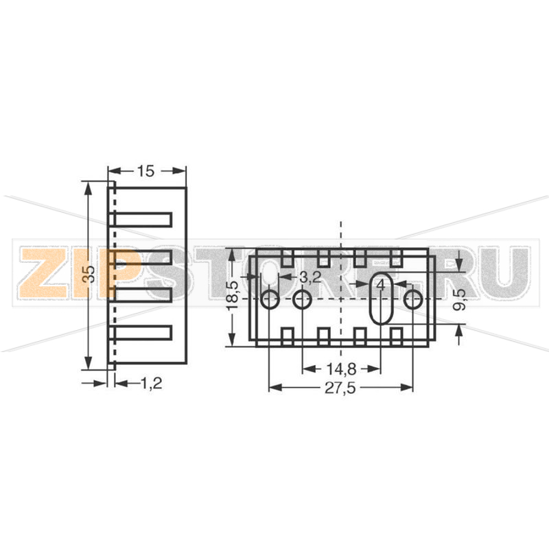 Радиатор мини 20 K/Вт, 35х18.5х15мм, для SOT 32/ТО 220 Fischer Elektronik ICK 35/SA 