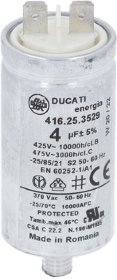 CAPACITOR 4 MF 450V ALUMINIUM S2 