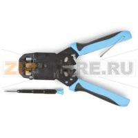 Hyperline HT-2008A Инструмент обжимной для RJ-45, RJ-12, RJ-11 (8P8C, 6P6C, 6P4C, 4P4C), профессиональный