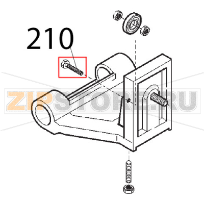 Perno cuscinetto Sirman Topaz 220 Perno cuscinetto Sirman Topaz 220Запчасть на деталировке под номером: 210