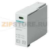ВТЫЧНОЙ МОДУЛЬ T1/T2, L-N NOMINAL VOLTAGE UN 240V A.C. UC 335V A.C., IIMP 12,5KA, ONLY FOR 5SD7413-2 (3) AND 5SD7414-2 (3) Siemens 5SD7418-3