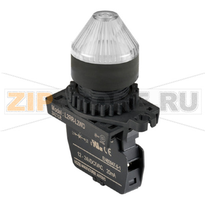 Лампа сигнальная, Ø отверстия: 22/25 мм Autonics L2RR-L2WLM 