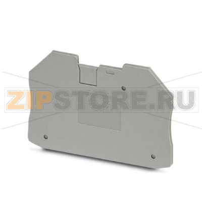 Концевая крышка Phoenix Contact D-RT 3/5 Длина: 65 мм, Ширина: 2,2 мм, Высота: 50,4 мм, Цвет: cерый.Минимальный заказ: 50 шт.Упаковка: 50 шт.