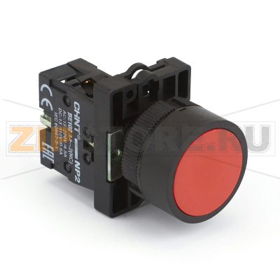 Кнопка управления, 1НЗ, IP40, без подсветки, красная Chint NP2-EA42 
