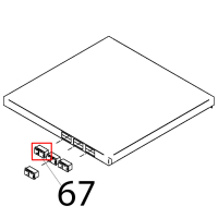 Pulsante on-off domino Teikos TS601