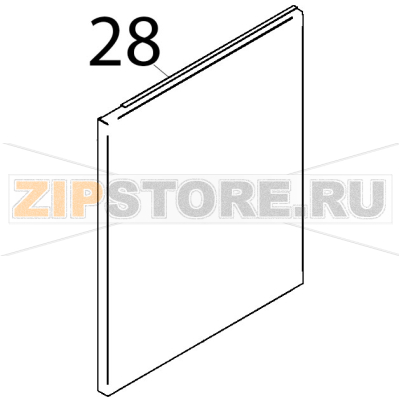 Pannello laterale DX Teikos TS820 Pannello laterale DX Teikos TS820Запчасть на деталировке под номером: 28
