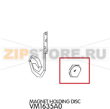 Magnet holding disc Unox XVC 705 Magnet holding disc Unox XVC 705Запчасть на деталировке под номером: 107Название запчасти на английском языке: Magnet holding disc Unox XVC 705