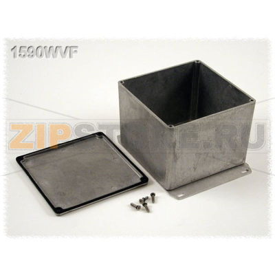 Корпус алюминиевый 119.5x119.5x94 мм, серый, 1 шт Hammond 1590WVF 