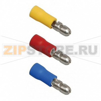 Разъем изолированный, штекерный, синий, 100 шт Chint 9913326 