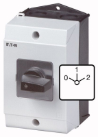 Переключатель, контакты: 6, 32 A, панель: 0-1-2, 60°, с фиксацией Eaton T3-3-8451/I2