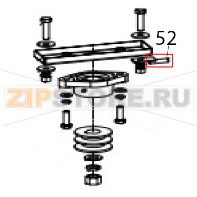 Adjusting rod Hurakan HKN-30SN2V Adjusting rod Hurakan HKN-30SN2VЗапчасть на деталировке под номером: 52