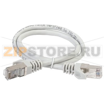 Коммутационный шнур (патч-корд), кат.5Е FTP, 0,5м, серый 