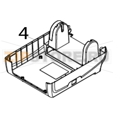 Lower cover (Includes lower front cover) TSC TA210 Lower cover (Includes lower front cover) TSC TA210Запчасть на деталировке под номером: 4