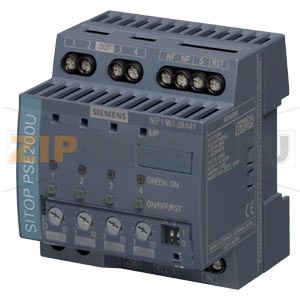 SITOP PSE200U 10 A, 4Х-КАНАЛЬНЫЙ МОДУЛЬ СЕЛЕКТИВНОСТИ, ВХОД: =24 В, ВЫХОД: =24 В/10 А, ПОКАНАЛЬНАЯ НАСТРОЙКА ВЫХОДОВ НА ТОК 3-10 А, СО СТАТУСНЫМ СООБЩЕНИЕМ ДЛЯ КАНАЛА Siemens 6EP1961-2BA41 