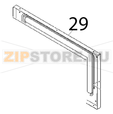 Oven counter door Angelo Po 1G1PE1E Oven counter door Angelo Po 1G1PE1EЗапчасть на деталировке под номером: 29
