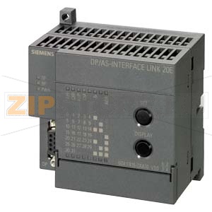 SIMATIC NET, DP/AS-INTERFACE LINK 20 E , NETWORK TRANSITION PROFIBUS-DP / AS-INTERFACE ACC. ДО AS-INTERFACE SPECIFIC. V3.0 IN PROTECTION MODE IP20. Siemens 6GK1415-2AA10 