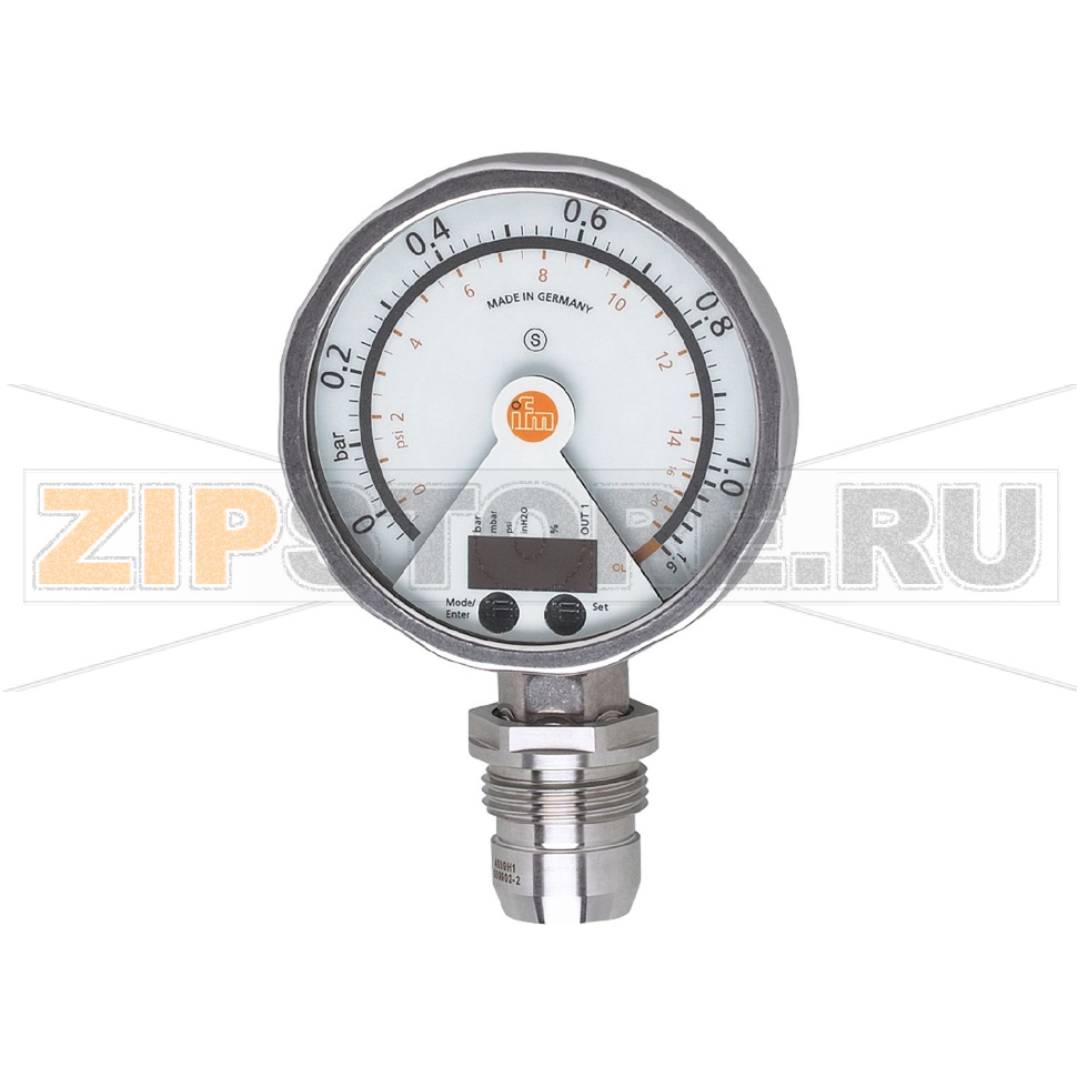 Датчик давления для установки заподлицо с аналоговым дисплеем IFM PG2897 