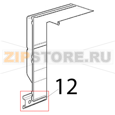 Supporto attacchi Scotsman BF 80 Supporto attacchi Scotsman BF 80Запчасть на деталировке под номером: 12