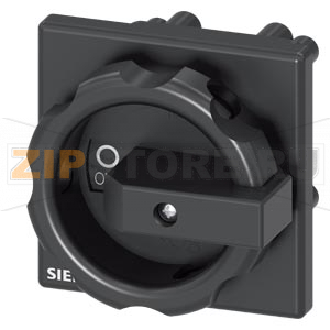 Дверной поворотный механизм, черный 66x66mm, центр.отверст. для 3LD3 Siemens 3LD9344-4C 