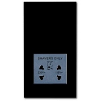 Розетка 220/115 В, 20 ВА, чёрный бархат ABB 2CKA002130A0295