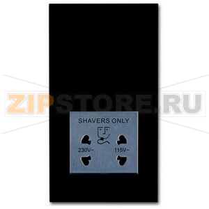 Розетка 220/115 В, 20 ВА, чёрный бархат ABB 2CKA002130A0295 