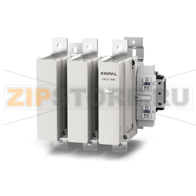 Контактор 800 А, 400 В/AC, 2NO+2NC, 3 полюса, IP20 Kripal UKC1-800-22-400AC 