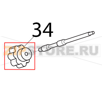 Manopola tir. par. M8, 5 lob grigia Sirman Canova 300 Manopola tir. par. M8, 5 lob grigia Sirman Canova 300Запчасть на деталировке под номером: 34