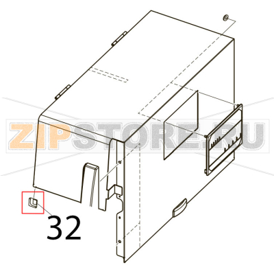 Edge guard Toshiba TEC B-SX4T-GS20-QM-R Edge guard Toshiba TEC B-SX4T-GS20-QM-RЗапчасть на деталировке под номером: 32
