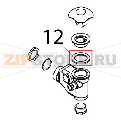 Guarnizione piletta Angelo Po BX61E Guarnizione piletta Angelo Po BX61EЗапчасть на деталировке под номером: 12