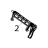 Kit latch for lower laminator cassette Zebra ZXP9