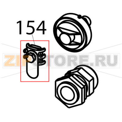 Equipotential connecting block Tecnoinox EFB06DSL Equipotential connecting block Tecnoinox EFB06DSLЗапчасть на деталировке под номером: 154