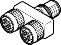 Тройник с цанговым зажимом Festo NEDU-M12D4-M12T4-IS