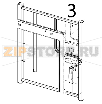 Pastry 8 ovens door frame Tecnoinox GFB10DS Pastry 8 ovens door frame Tecnoinox GFB10DSЗапчасть на деталировке под номером: 3