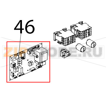 Scheda potenza C.T., serie 1, 230 V, 50/60 Hz Unox XVC 204 Scheda potenza C.T., serie 1, 230 V, 50/60 Hz Unox XVC 204Запчасть на деталировке под номером: 46